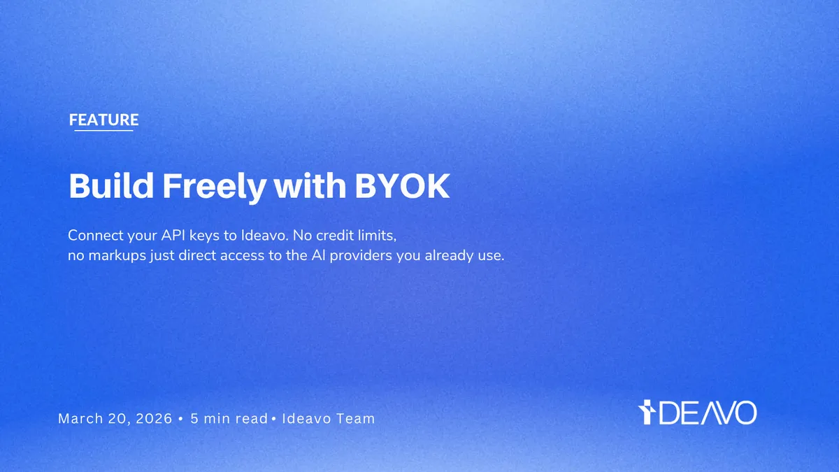 Build Freely with BYOK